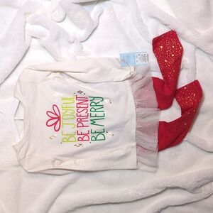 Cat & Jack Toddler Christmas outfit 4T